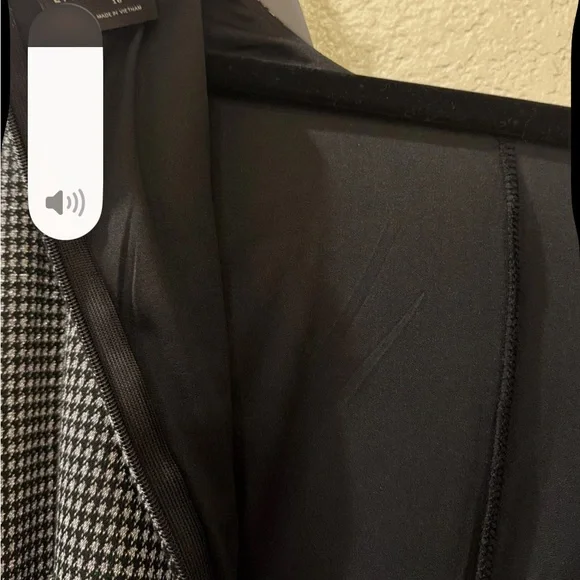 Lane Bryant Black and Shimmery Silver Dressy Holiday Jumpsuit wide legs - Picture 9 of 10